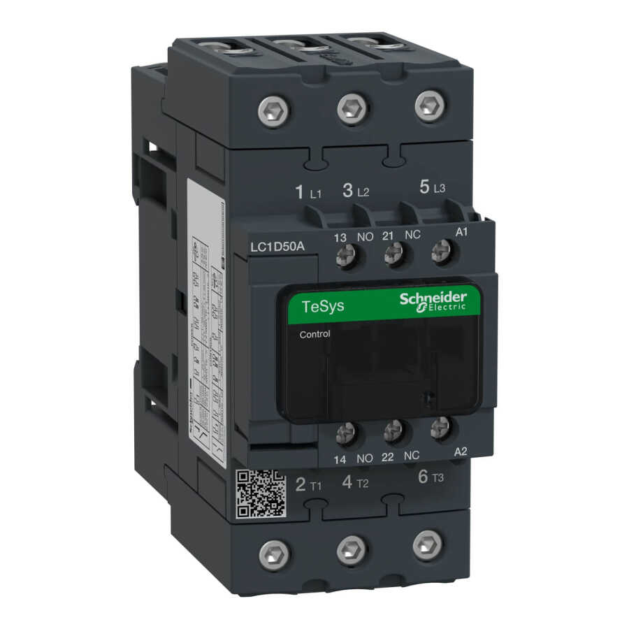 SCHNEIDER LC1D50AV7 TeSys D 50/60 Hz 3P 50A 400VAC KONTAKTÖR