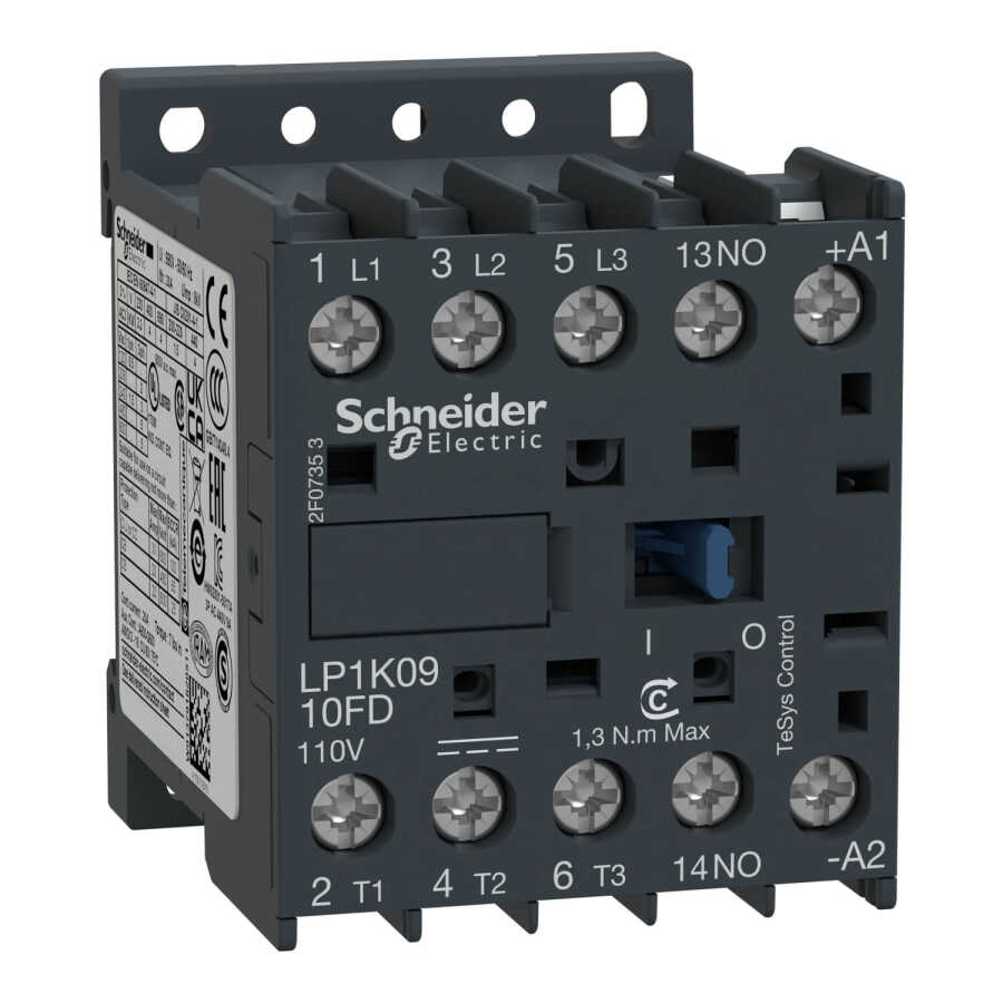 SCHNEIDER LP1K0910ED 4 kW 3NA+1NA 48 VDC KONTAKTÖR