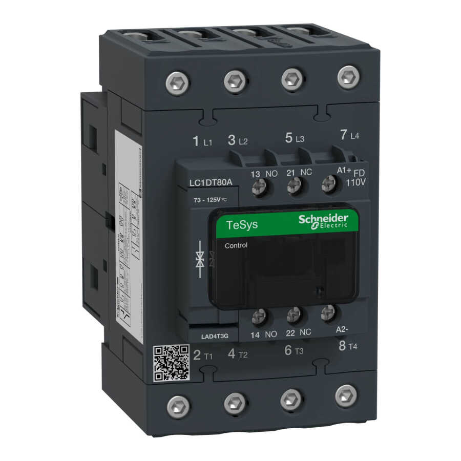 SCHNEIDER LC1DT80ABD 80 A 1NA+1NK 4P 24 VDC KONTAKTÖR