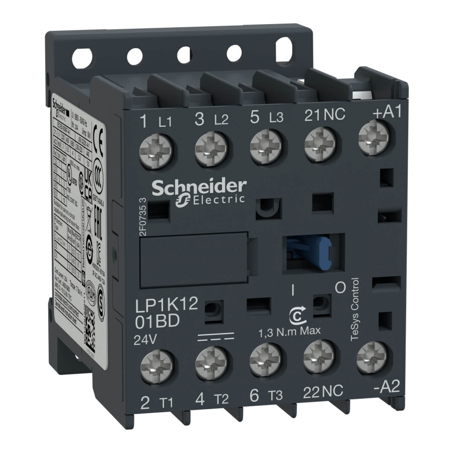[LP1K1201ED] SCHNEIDER LP1K1201ED 5.5 kW 3NA+1NK 48 VDC KONTAKTÖR