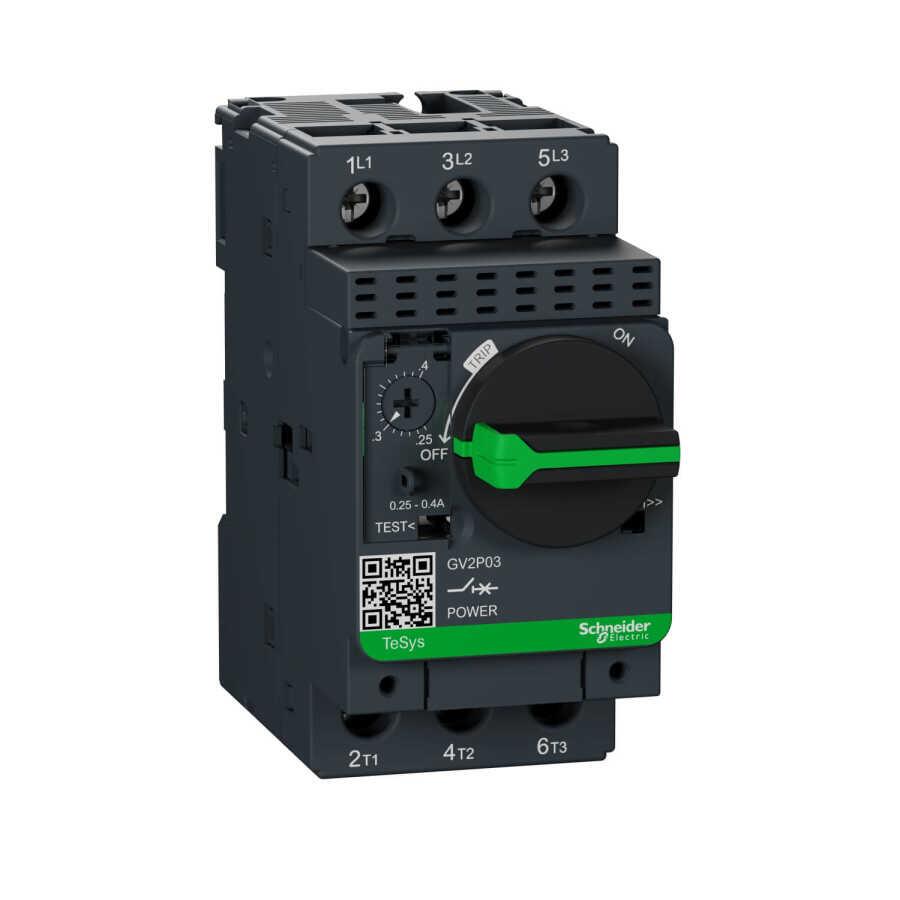 SCHNEIDER GV2P03 0.25-0.40 A MOTOR KORUMA ŞALTERİ 50-100 kA