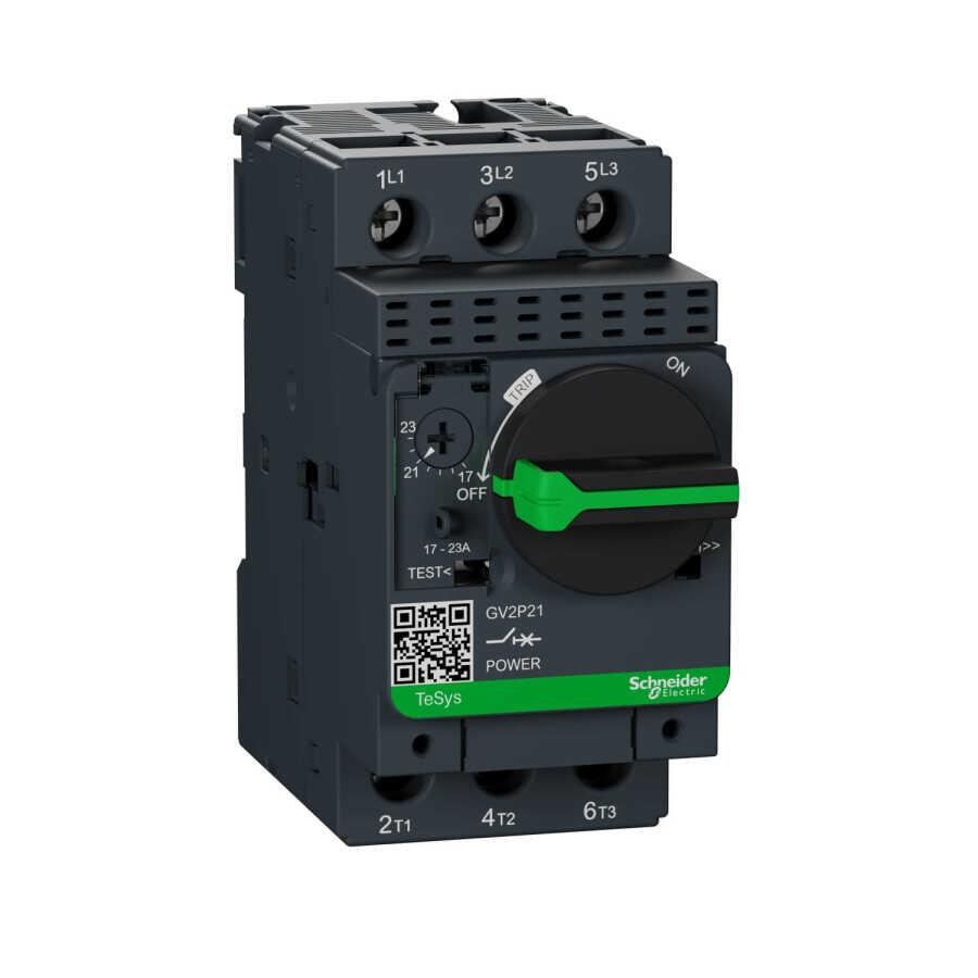 SCHNEIDER GV2P21 17-23 A MOTOR KORUMA ŞALTERİ 50-100 kA