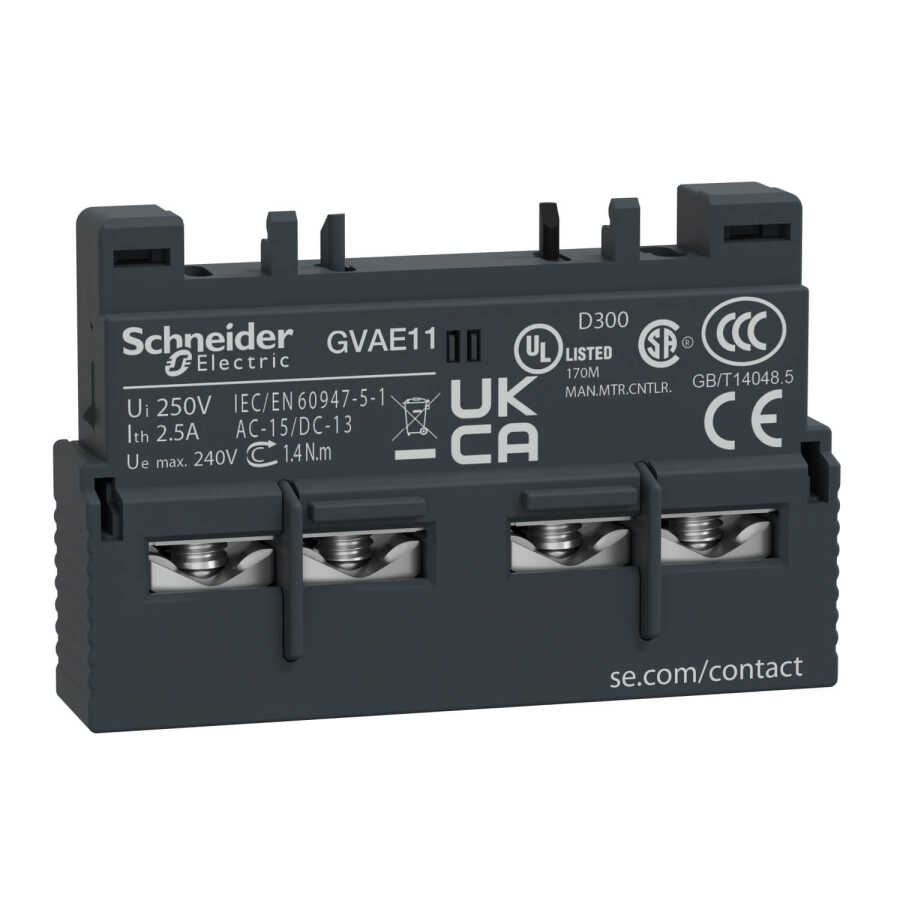 [GVAE11] SCHNEIDER GVAE11 GV2-GV3P İÇİN 1NA-1NK ÖNE TAKILAN TİP YARDIMCI KONTAK