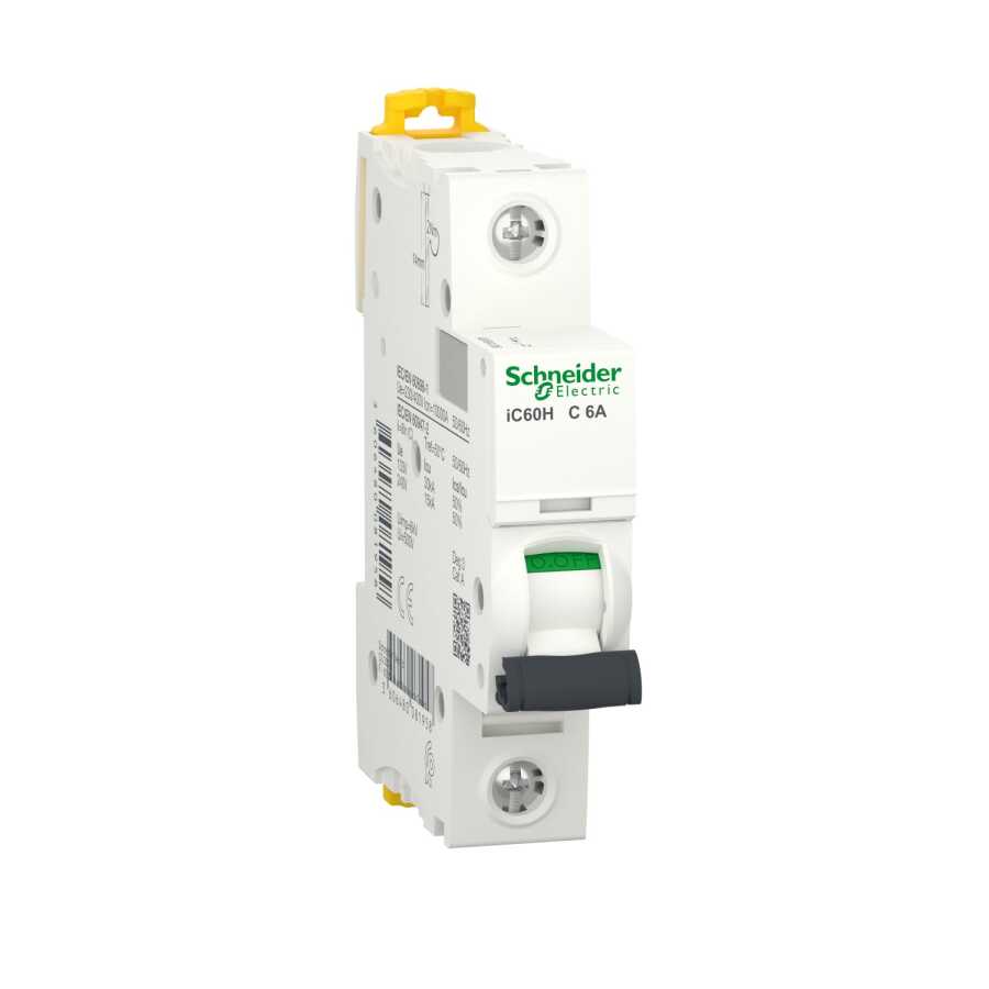 [A9F84106] SCHNEIDER A9F84106 C 1*6 A W.OTOMAT İC60H 10 kA