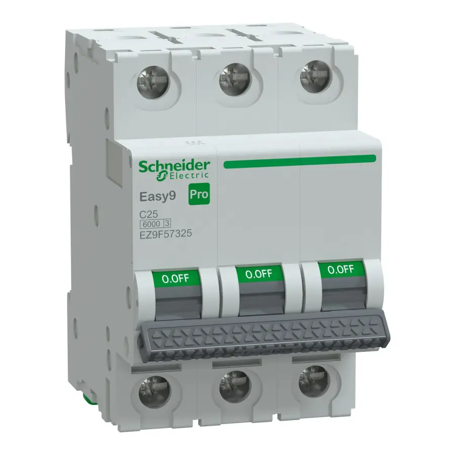 SCHNEIDER EZ9F57325 Easy9 Pro 3P 25A C TİPİ 6kA OTOMATİK SİGORTA