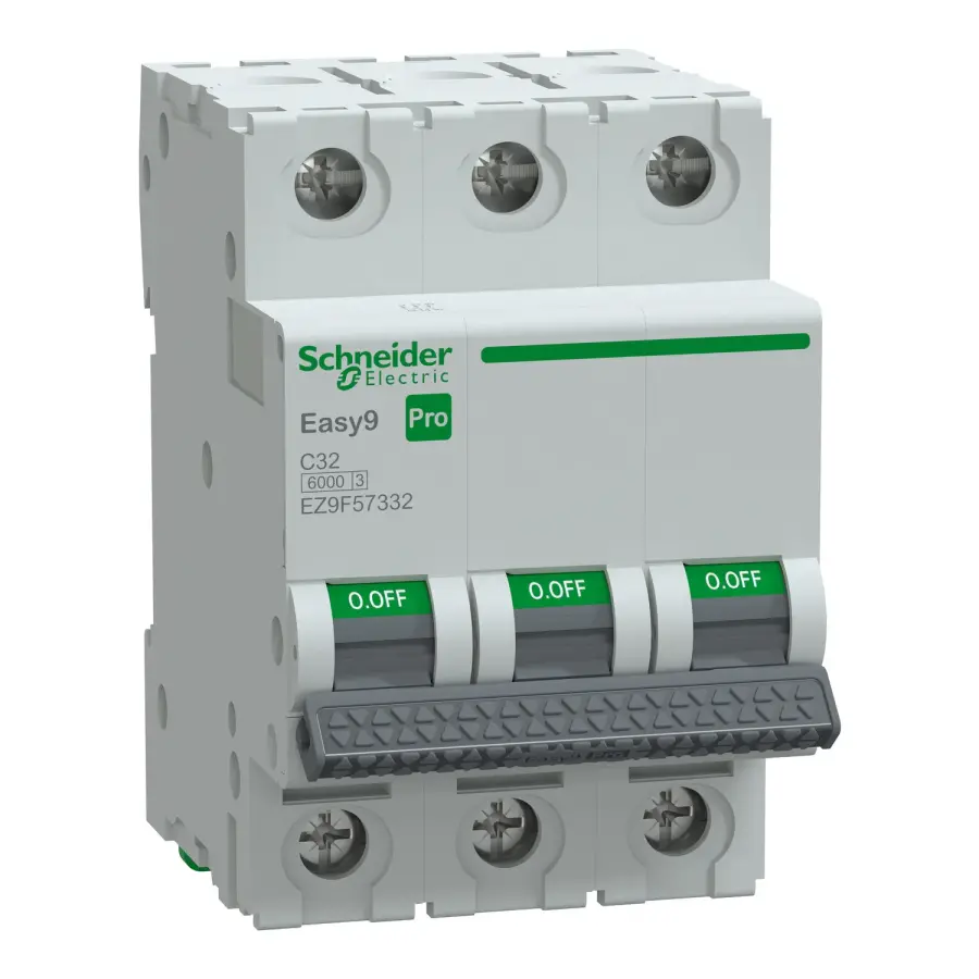 SCHNEIDER EZ9F57332 Easy9 Pro 3P 32A C TİPİ 6kA OTOMATİK SİGORTA