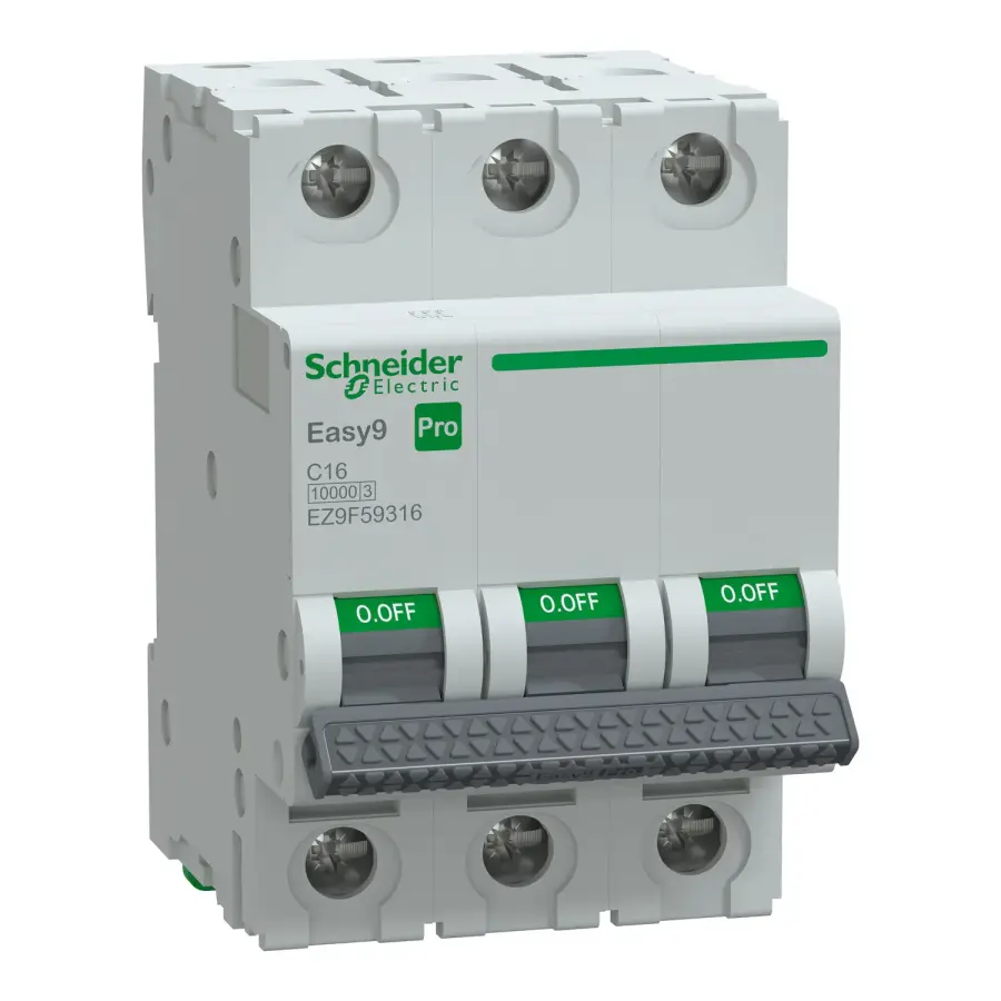 SCHNEIDER EZ9F59316 EASY 9 PRO 3P 16A 10kA C TİPİ OTOMATİK SİGORTA