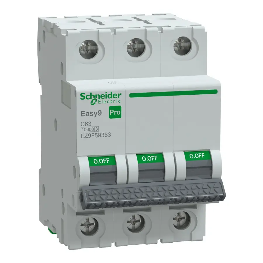 SCHNEIDER EZ9F59363 EASY 9 PRO 3P 63A 10kA C TİPİ OTOMATİK SİGORTA