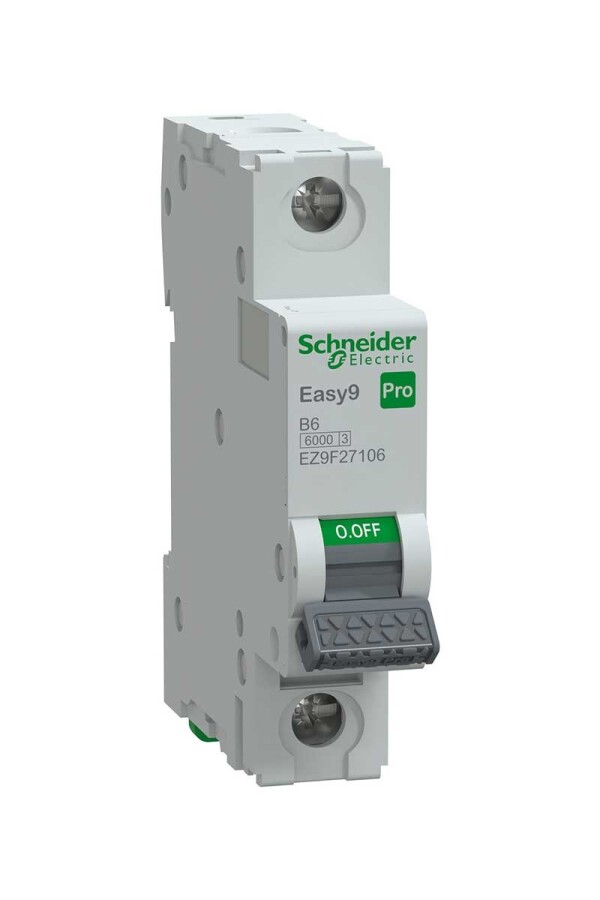 SCHNEIDER EZ9F27106 EASY 9 PRO 1P 6A 6kA B TİPİ OTOMATİK SİGORTA