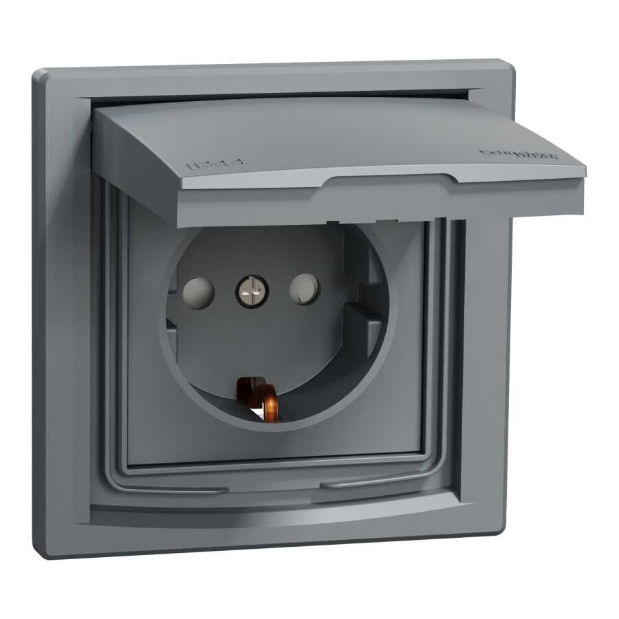 [EPH3100362] Schneider Electric EPH3100362 EPH3100362 KAP. TOPR. PRİZ(ÇOC.KOR.)ÇELİK ÇERÇVSİZ