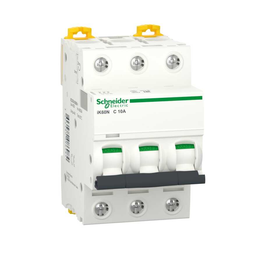 [A9K24310] SCHNEIDER A9K24310 3P 10A C TİPİ 6kA OTOMATİK SİGORTA