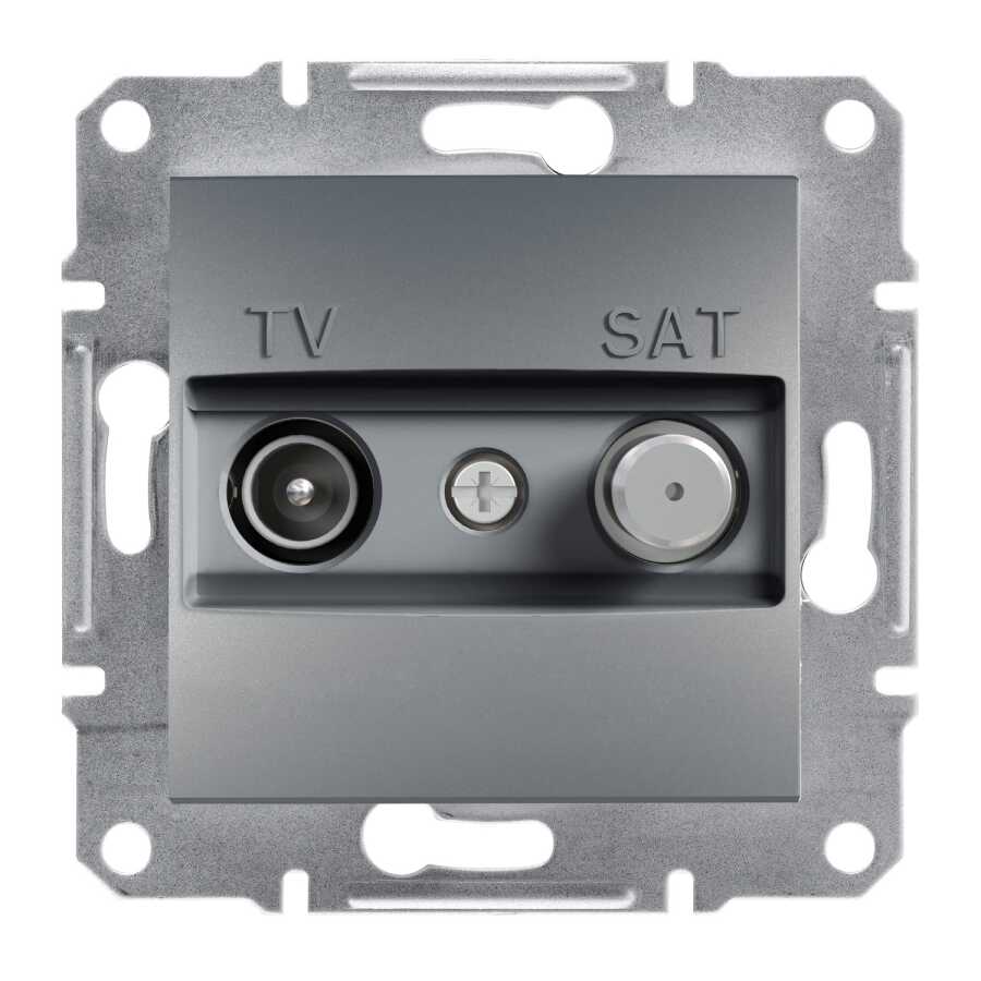 Schneider Electric EPH3400162 EPH3400162 TV-SAT PRİZİ SONLU F TİPİ İKİLİ ÇELİK