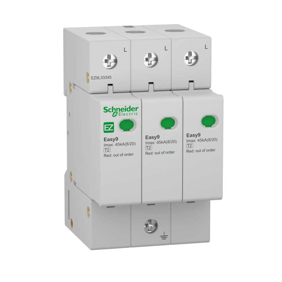 SCHNEIDER EZ9L33345 EZ9L33345 3P+N 45 kA ALÇAK GERİLİM PARAFUDRU