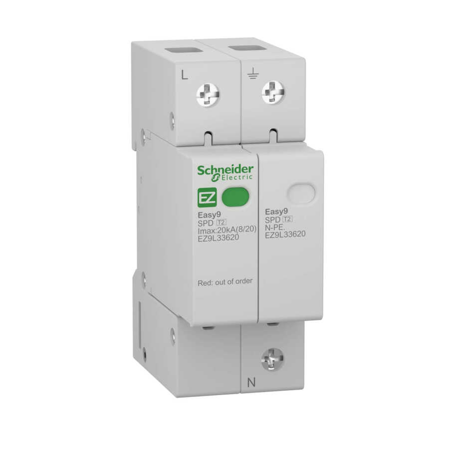 [EZ9L33620] SCHNEIDER EZ9L33620 EZ9L33620 1P+N 20 kA ALÇAK GERİLİM PARAFUDRU