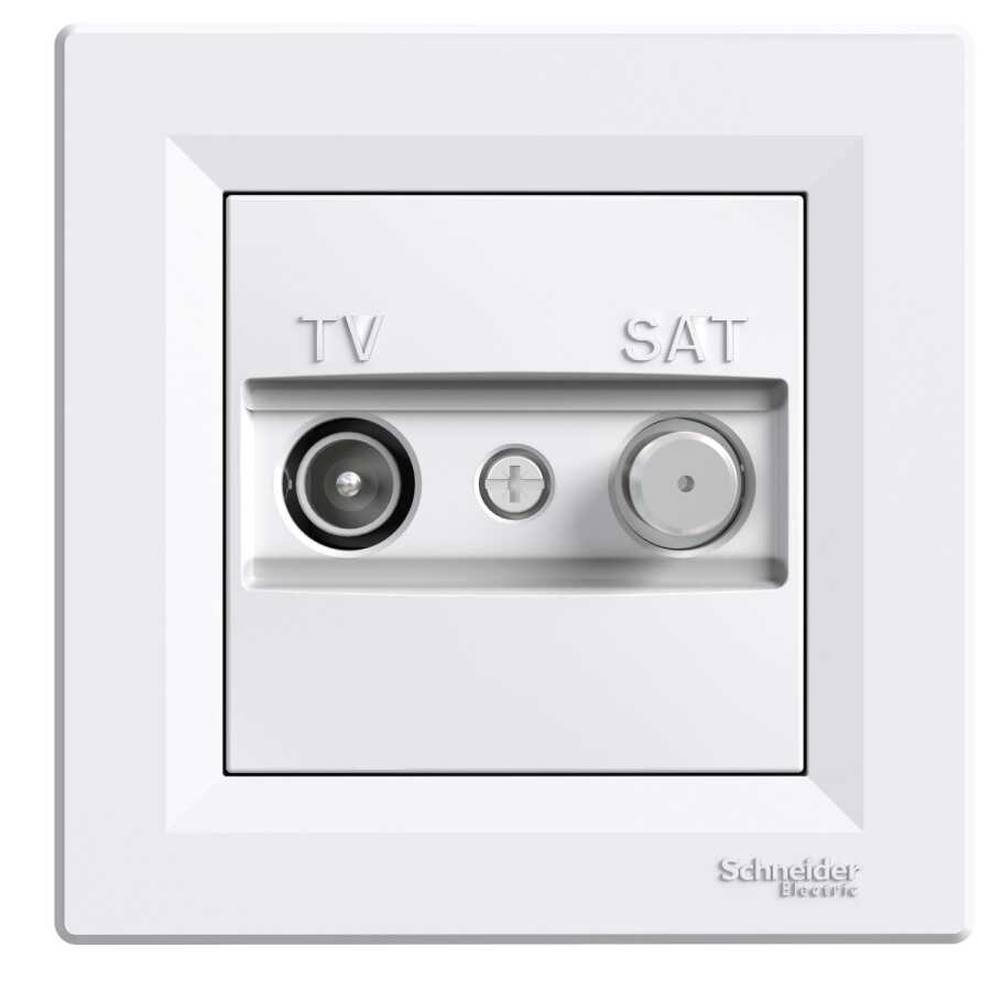 Schneider Electric EPH3400321 EPH3400321 TV-SAT PRİZİ GEÇİŞLİ 8 DB BEYAZ
