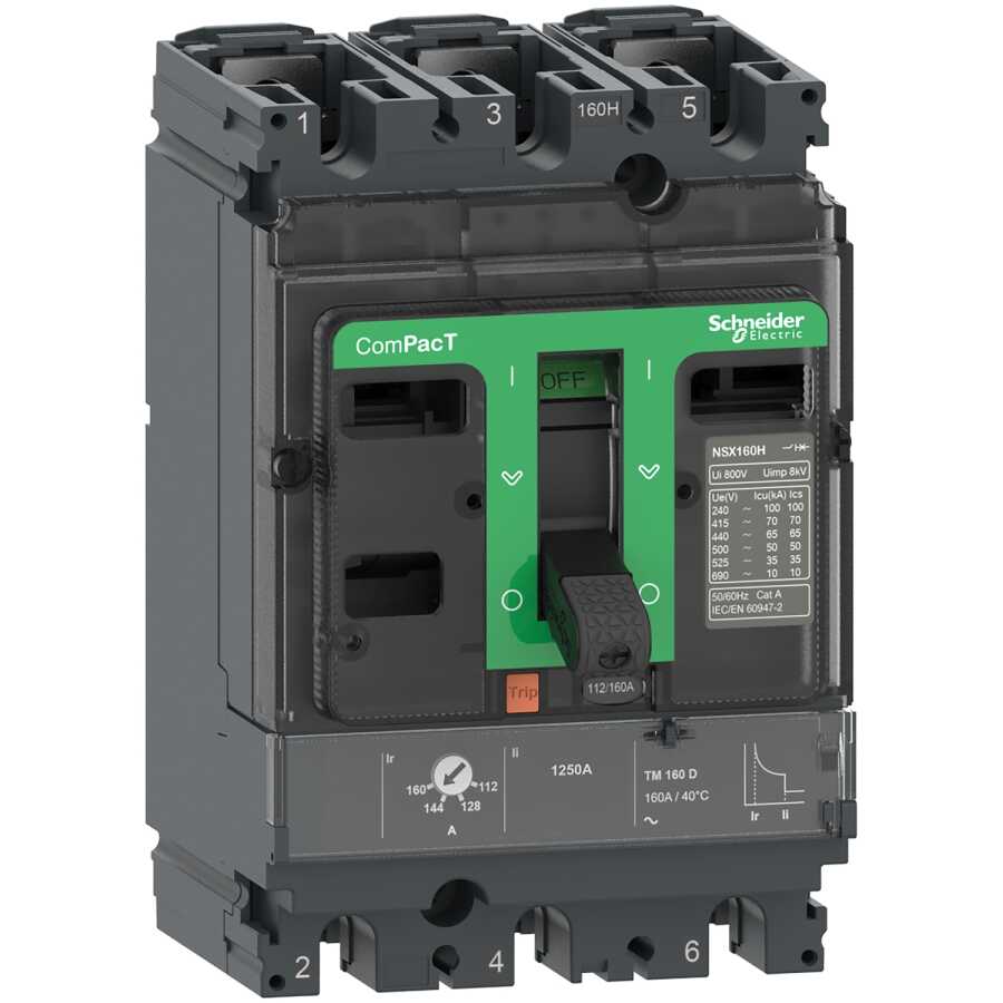 [C10F3TM063] SCHNEIDER C10F3TM063 NSX100F 36kA 3P/3D 63A TMD COMPACT ŞALTER