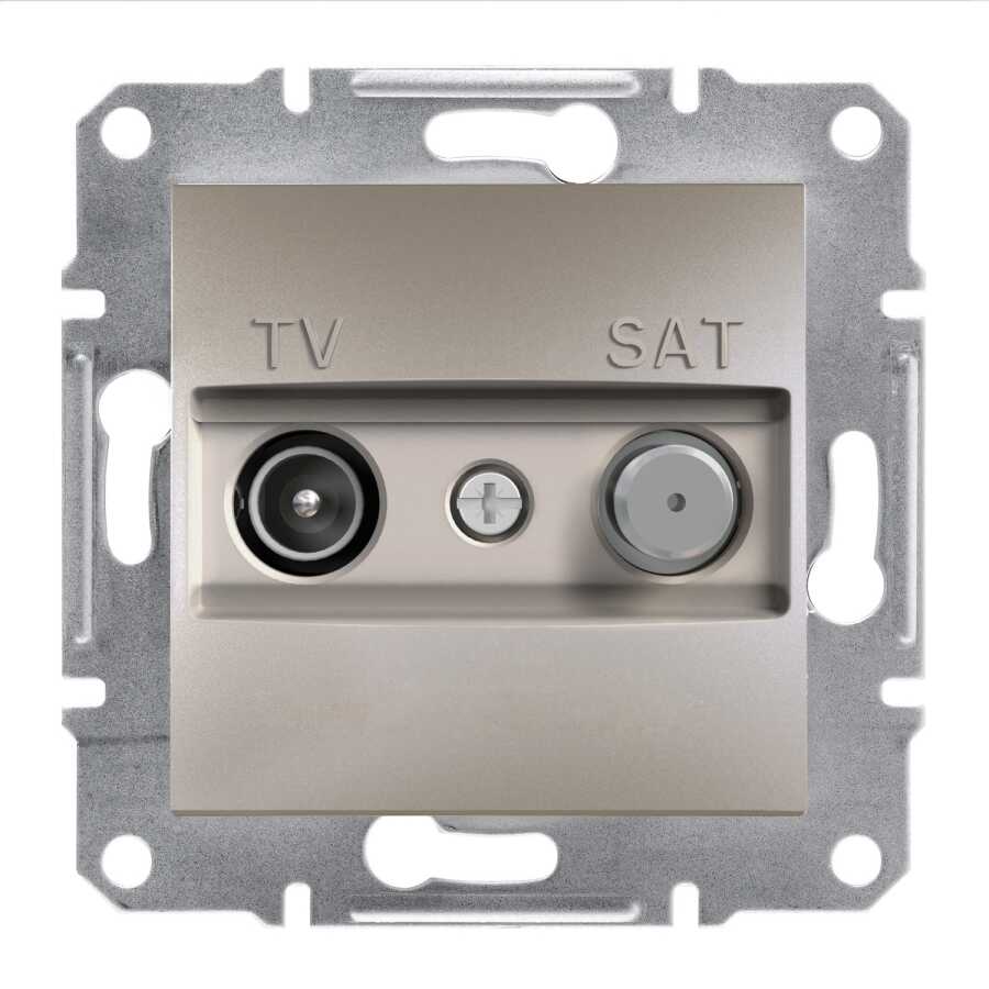 Schneider Electric EPH3400369 EPH3400369 TV-SAT PRİZİ GEÇİŞLİ 8 DB İKİLİ BRONZ