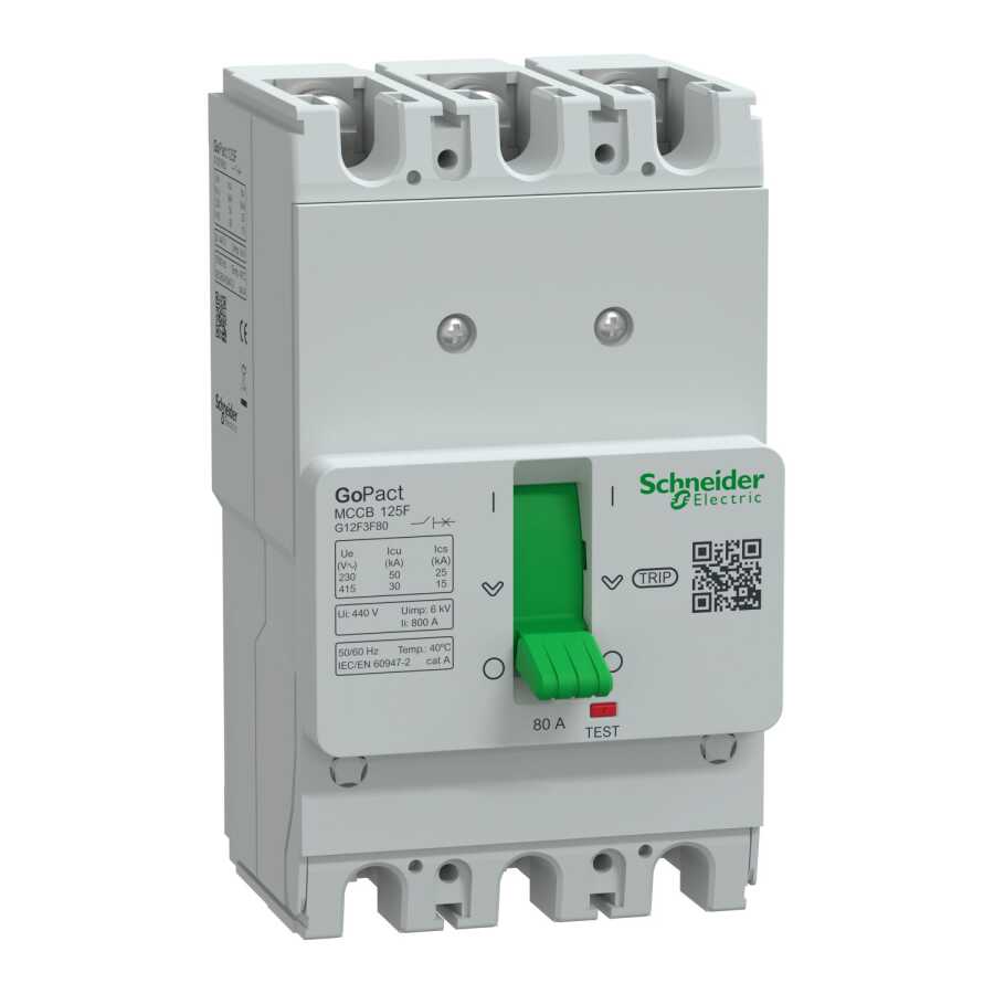 SCHNEIDER G12F3F80 G12F3F80 80A 30kA 3P SABİT TER.MAN.ŞALTER