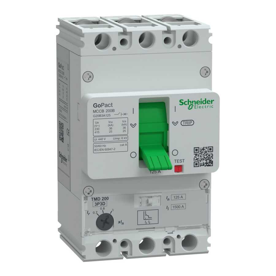SCHNEIDER G20B3A125 G20B3A125 88-125A 25kA 3P AYARLI TER.MAN.ŞALTER