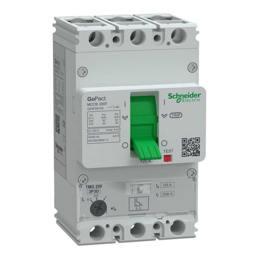 [G20F3A125] SCHNEIDER G20F3A125 G20F3A125 88-125A 36kA 3P AYARLI TER.MAN.ŞALTER