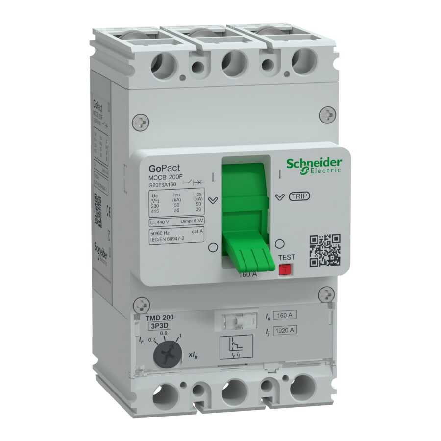 SCHNEIDER G20F3A160 G20F3A160 112-160A 36kA 3P AYARLI TER.MAN.ŞALTER