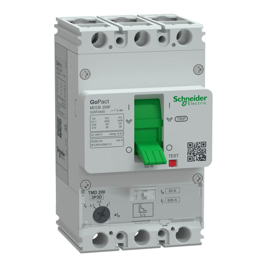 SCHNEIDER G20F3A50 G20F3A50 35-50A 36kA 3P AYARLI TER.MAN.ŞALTER