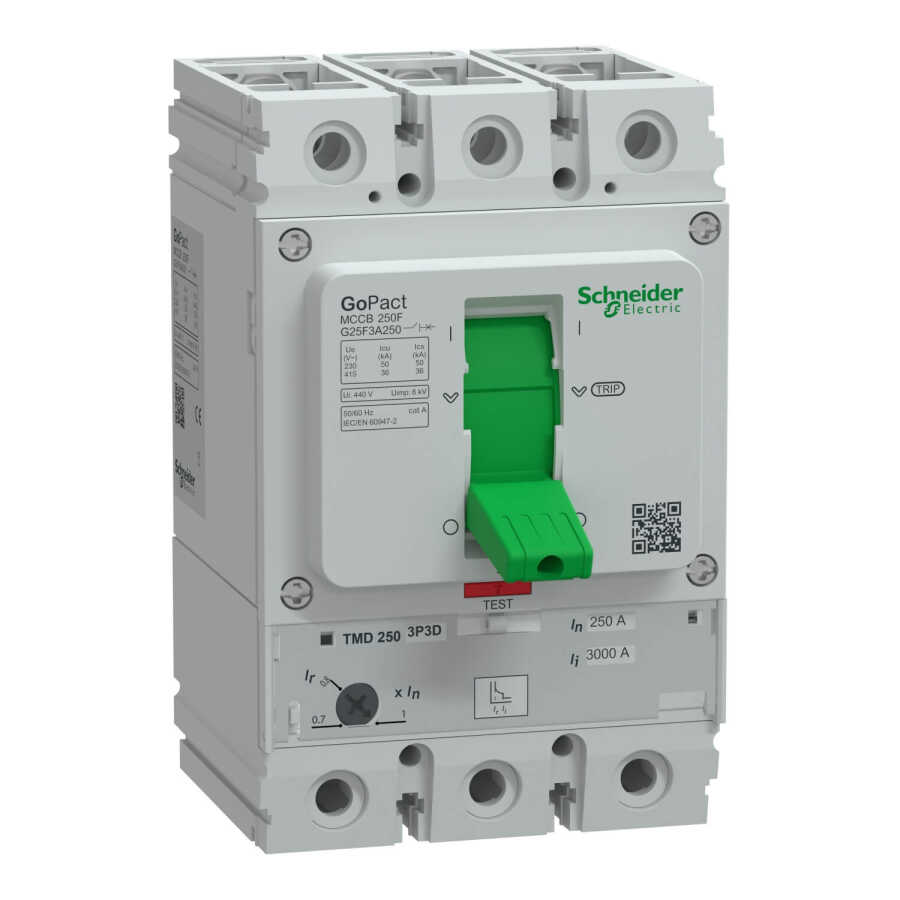Schneider Electric G25F3A250 GOPACT MCCB 250F 36KA 3P3D 250A AYAR SAHALI