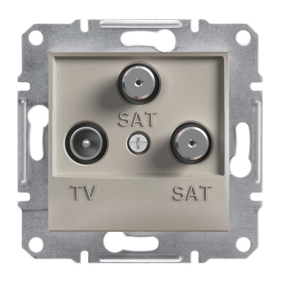 Schneider Electric EPH3600169 EPH3600169 TV-SAT PRİZİ SONLU ÜÇLÜ BRONZ