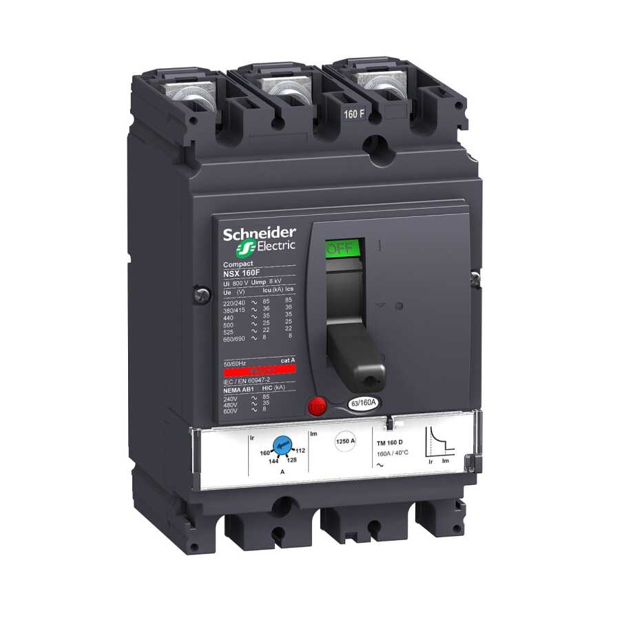 SCHNEIDER LV430631 88-125A 36kA 3P TERMİK MANYETİK KORUMALI ŞALTER