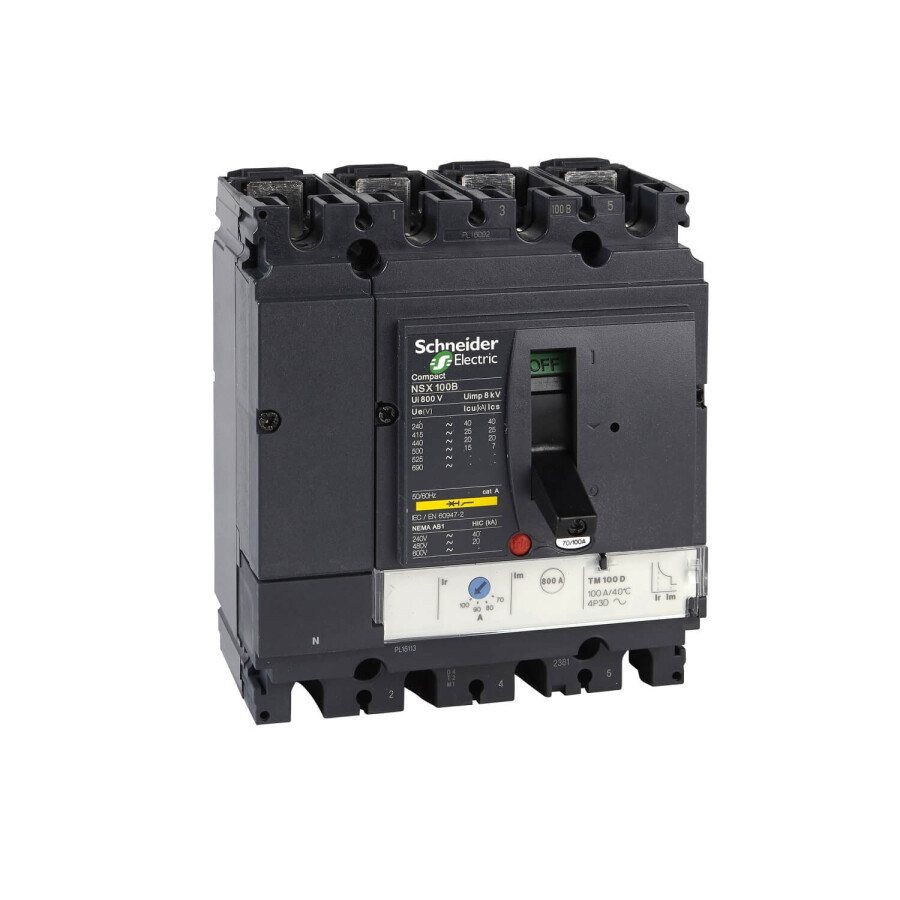 SCHNEIDER LV429690 70- 100A 70kA 4P TERMİK MANYETİK KORUMALI ŞALTER