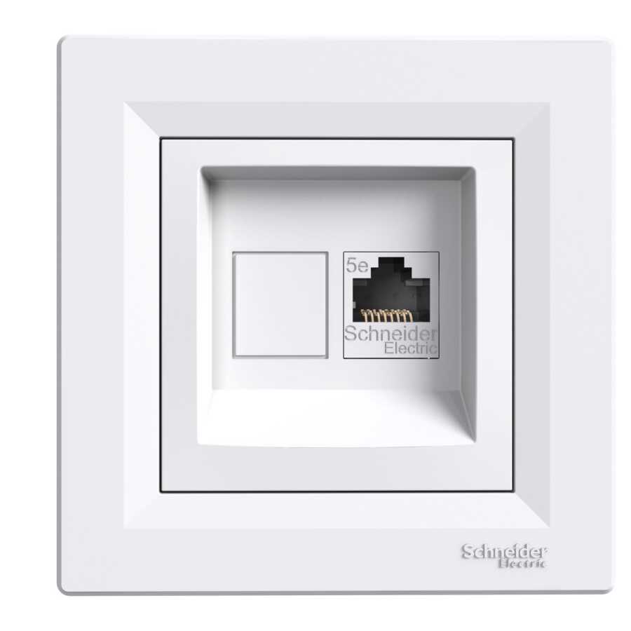 Schneider Electric EPH4300121-02 EPH4300121-02 1*RJ45CAT5e-UTP KONNEKTÖRSÜZ BEYAZ