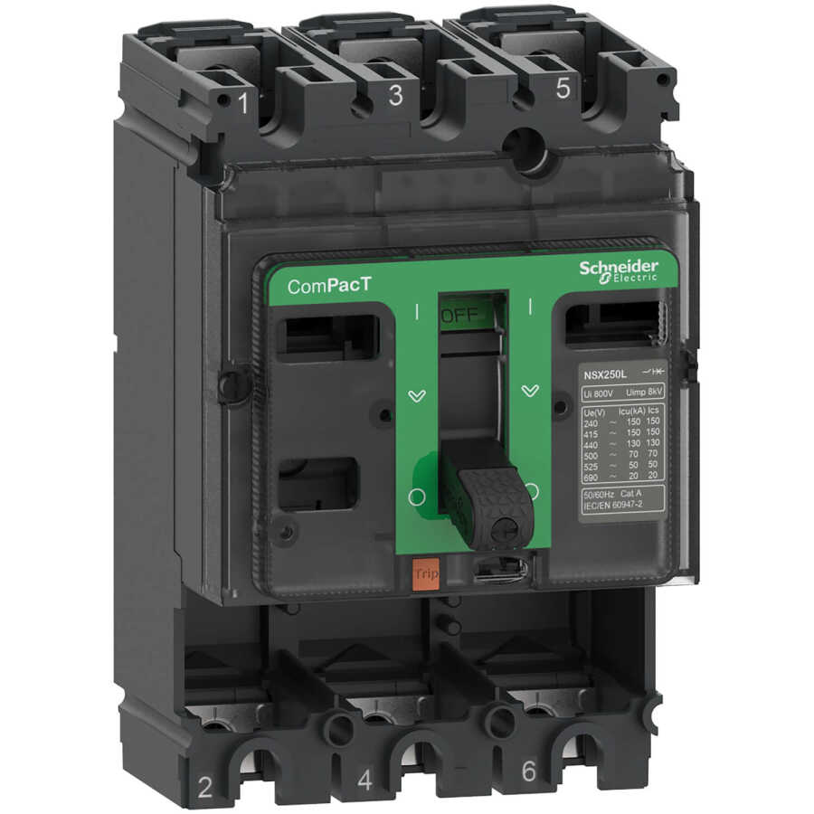 SCHNEIDER C10H3 NSX100H 415VAC 70kA 100A 3P DEVRE KESİCİ TEMEL ÇERÇEVESİ