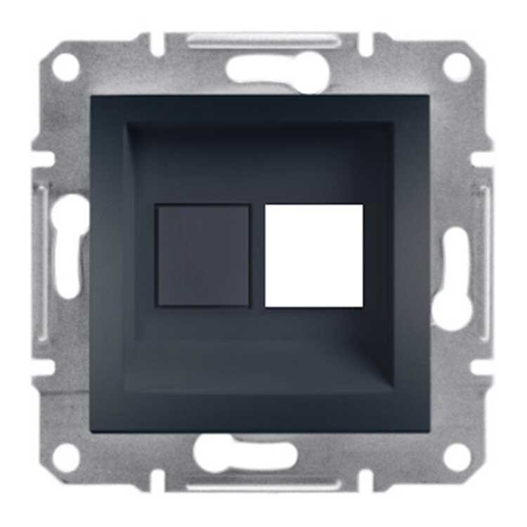 SCHNEIDER EPH4300171-02 ASFORA ANTRASİT TEKLİ RJ45 KONNEKTÖRSÜZ DATA PRİZ