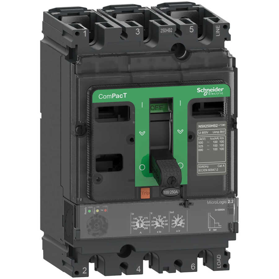 SCHNEIDER C166TM160 NSX160B 25kA AC 3P 160A 2,2 COMPACT ŞALTER