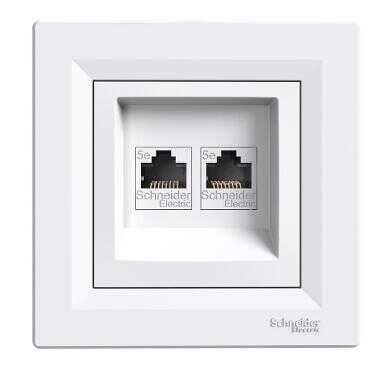 Schneider Electric EPH4470521 EPH4470521 2RJ45 KONNEKTÖRSÜZ PRİZBEYAZ ÇERÇEVESİZ