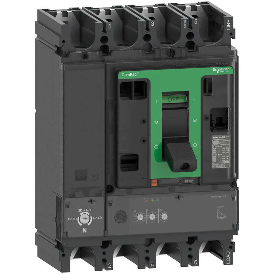 SCHNEIDER C63N42D630 NSX630N 50kA AC 4P/4D 630A 6,3E COMPACT ŞALTER