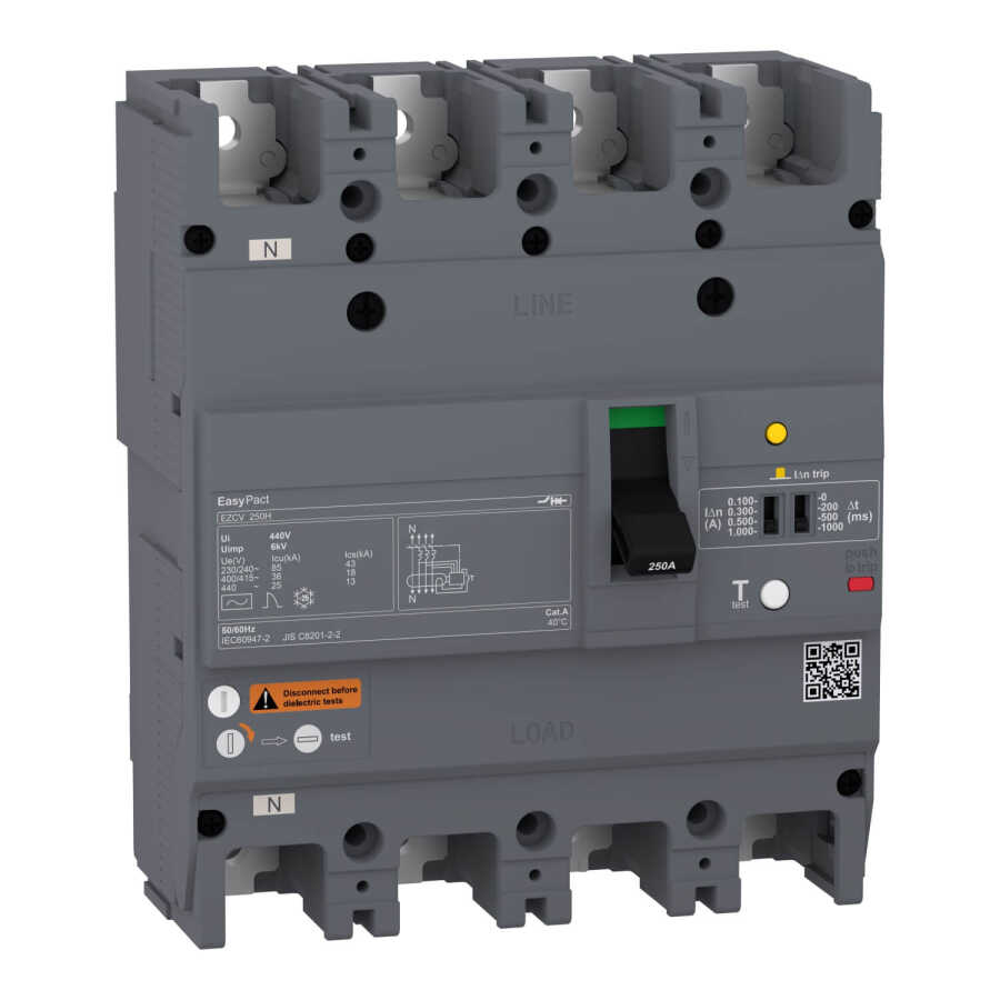 SCHNEIDER EZCV250H4200 Easypact EZCV250H 200A 4P/3D TMD DEVRE KESİCİ