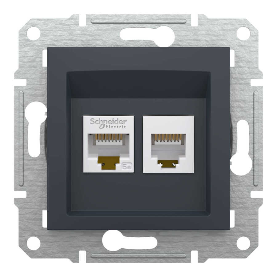 Schneider Electric EPH4900171 EPH4900171 RJ11 + RJ45 Cat5e ANTRASİT