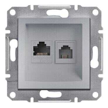 [EPH5200161] Schneider Electric EPH5200161 EPH5200161 RJ11+RJ45 CAT6 UTP PRİZ ALÜMİNYUM