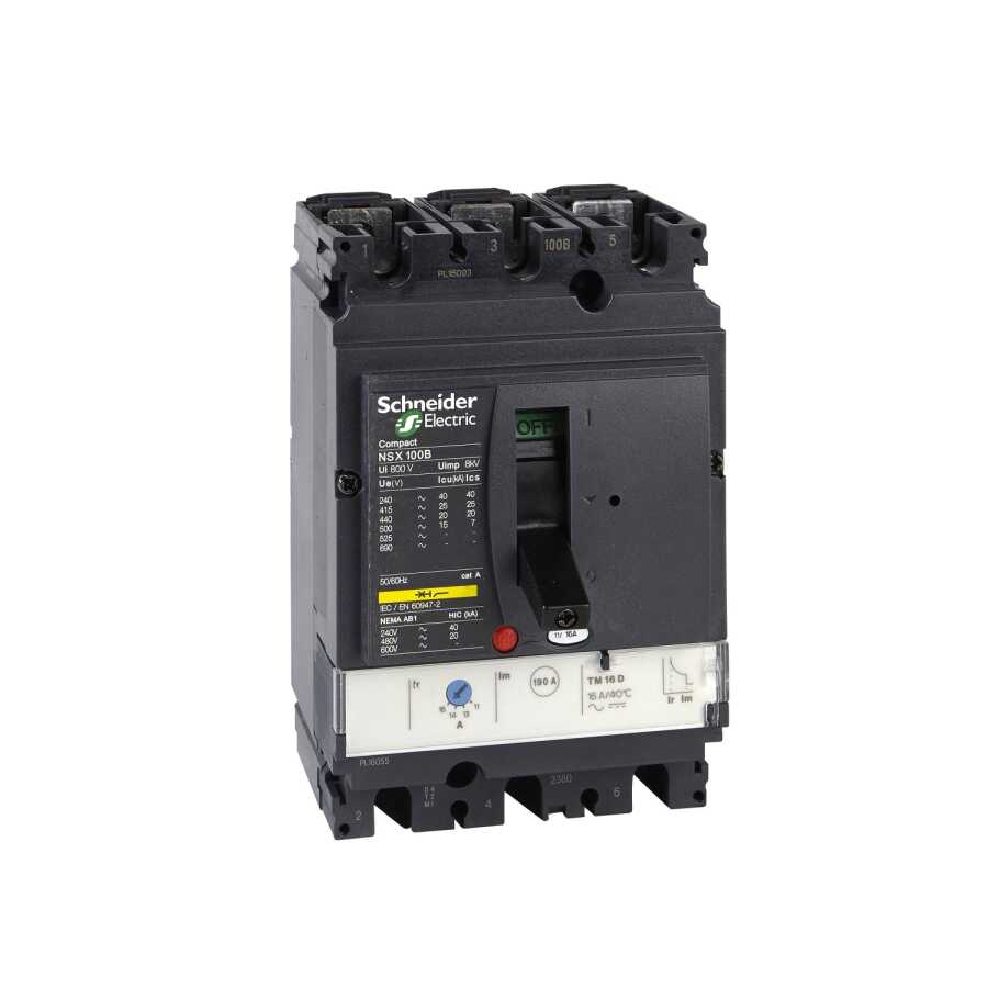 Schneider Electric LV429632 LV429632 45-63A 36kA 3P TER.ELEKTRONİK KOR.ŞALTER