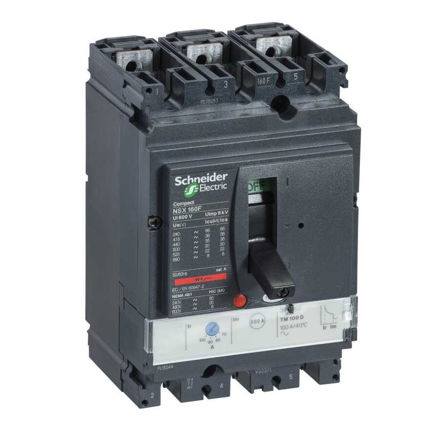 Schneider LV430840 LV430840 112-160A 50kA 3P TER.ELEKTRONİK KOR.ŞALTE