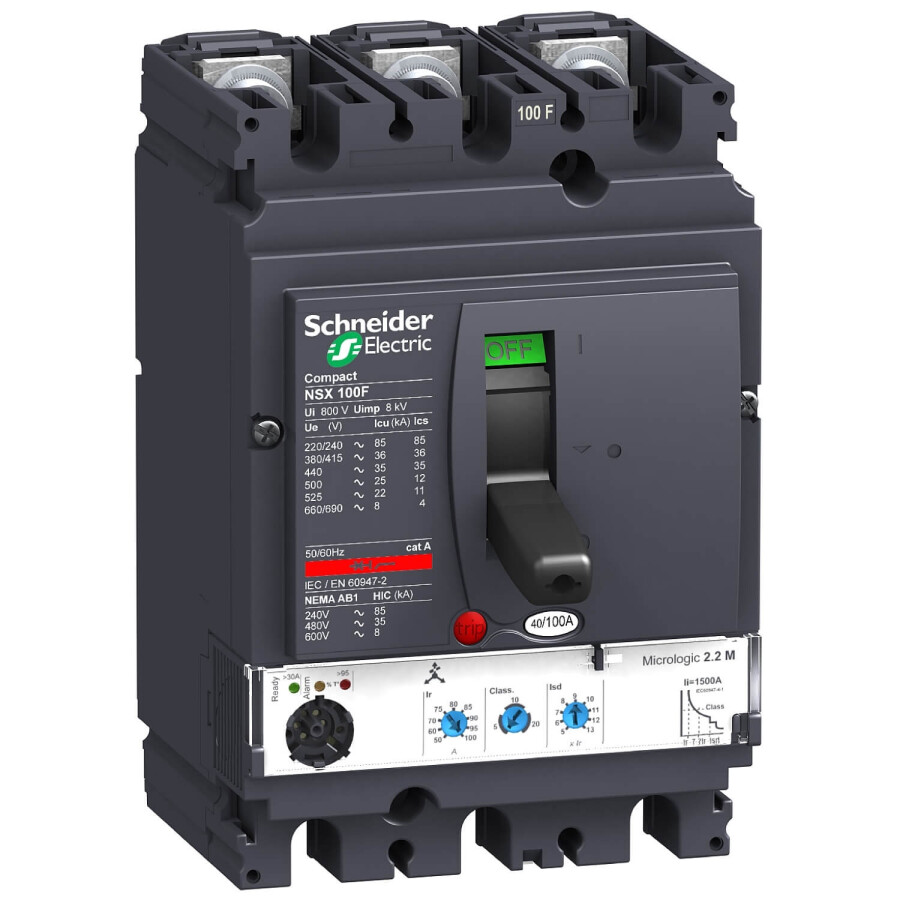 SCHNEIDER LV429770 40-100A 36kA 3P MİCROLOGİC 2.2 KORUMALI ŞALTER