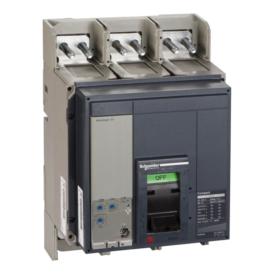 [33466S2] SCHNEIDER 33466S2 800A 50kA 3 KUTUP MİC 2.0 TER.MAN.KOR. ŞALTER
