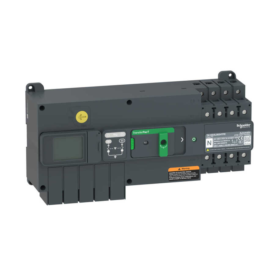 [TA10D3L0804TPE] SCHNEIDER TA10D3L0804TPE TA10 80A 3 KUTUPLU LCD TRANSFER ŞALTERİ