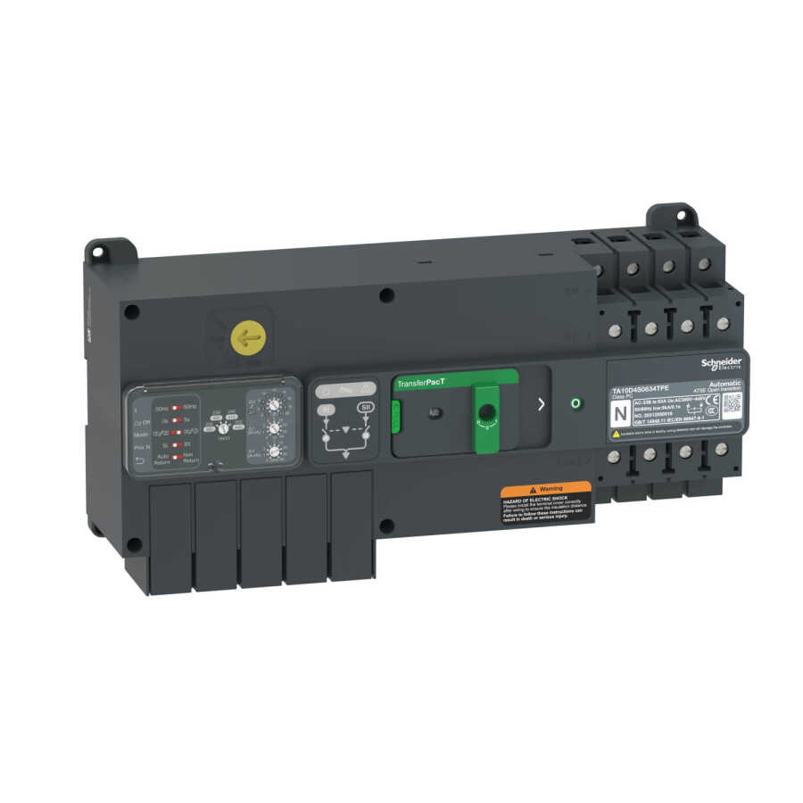 [TA10D4S1004TPE] SCHNEIDER TA10D4S1004TPE TA10 100A 4 KUTUPLU STANDART TRANSFER ŞALTERİ