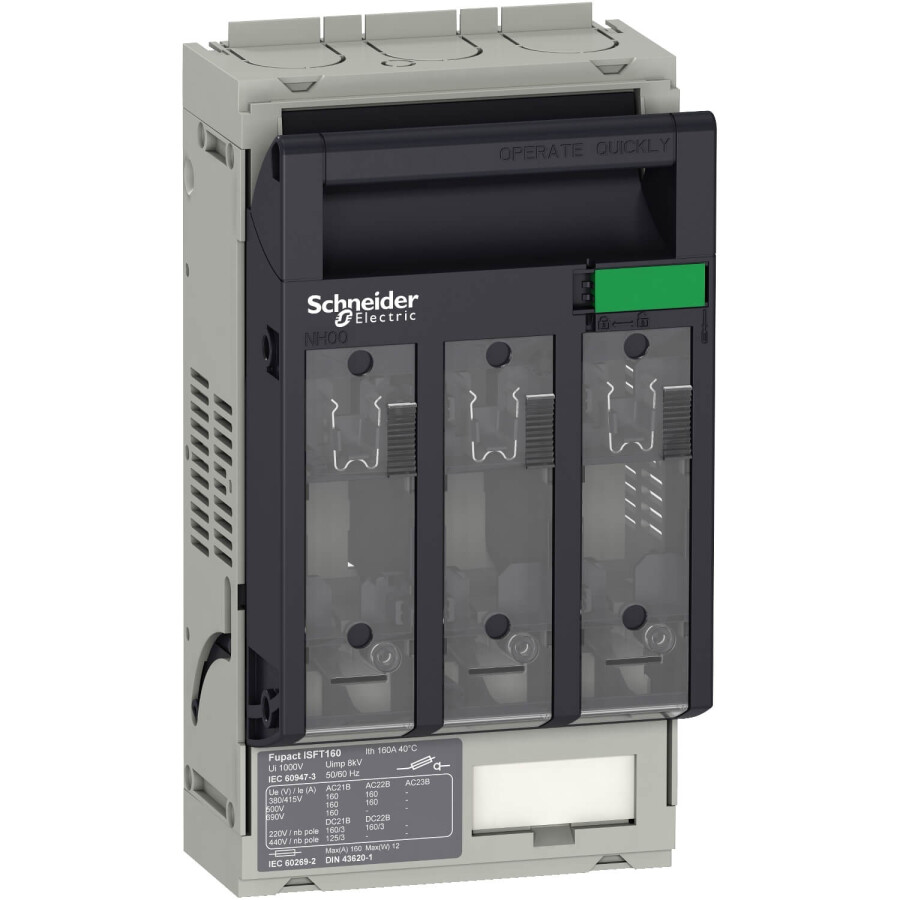 [LV480801] SCHNEIDER LV480801 160A M8 KONNEKTÖRLÜ YÜK AYIRICI(NH 00)