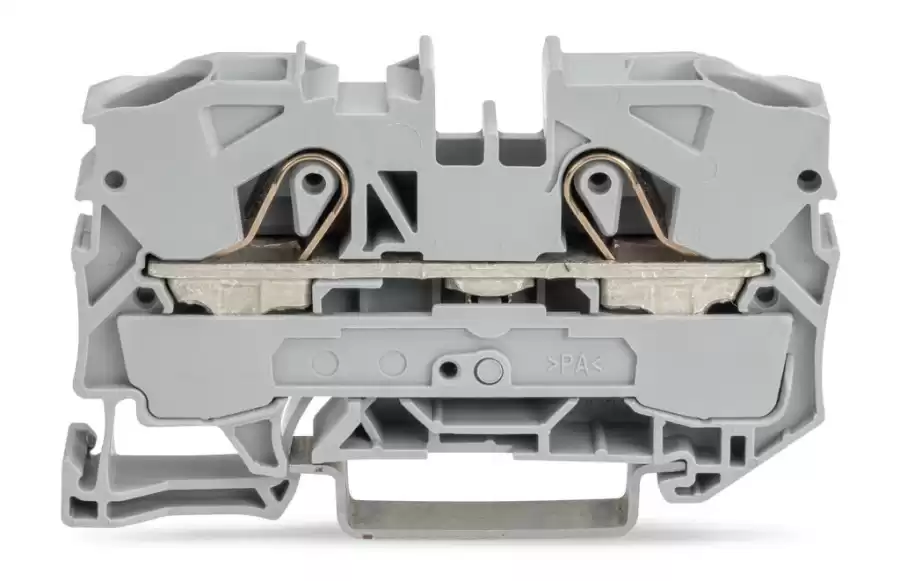 WAGO 2010-1201 10 MM 2 İLETKENLİ GRİ BUTONSUZ GEÇİŞ KLEMENSİ