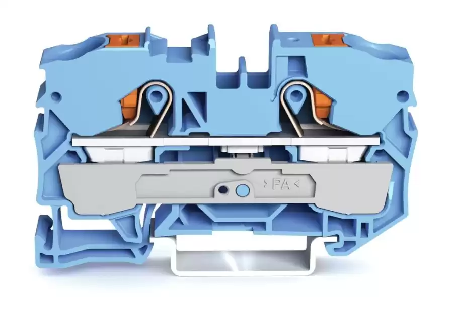 [2210-1204] WAGO 2210-1204 10 MM MAVİ (EX) 2 İLETKENLİ PUSH BUTON KLEMENS
