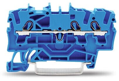 [2002-1304] WAGO 2002-1304 2,5MM² 3 İLETKENLİ GEÇİŞ KLEMENSİ MAVİ