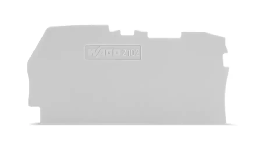 WAGO 2102-1291 2,5 MM KOLLU KLEMENS İÇİN SONLANDIRMA KAPAĞI GRİ